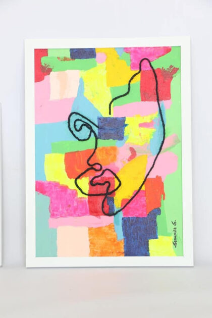 “Beauty is in the eye of the beholder.” - Original Framed A3 Acrylic Art on Canvas