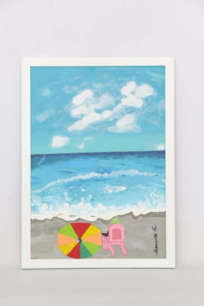 "Solace"- Original Framed A3 Acrylic Art on Canvas