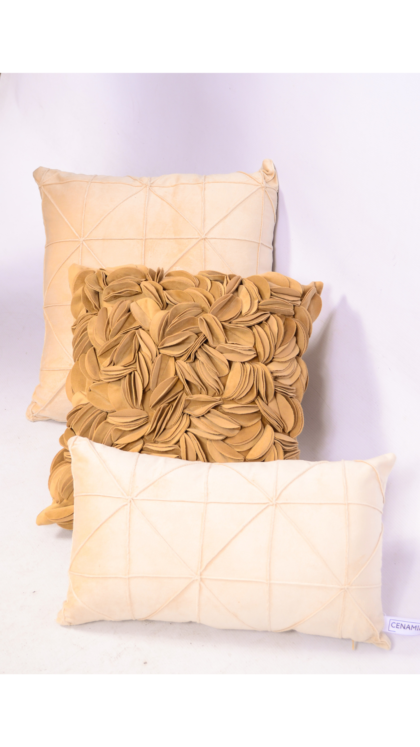 "Elegant Neutral Beige Cushion Set – Luxury Collection"
